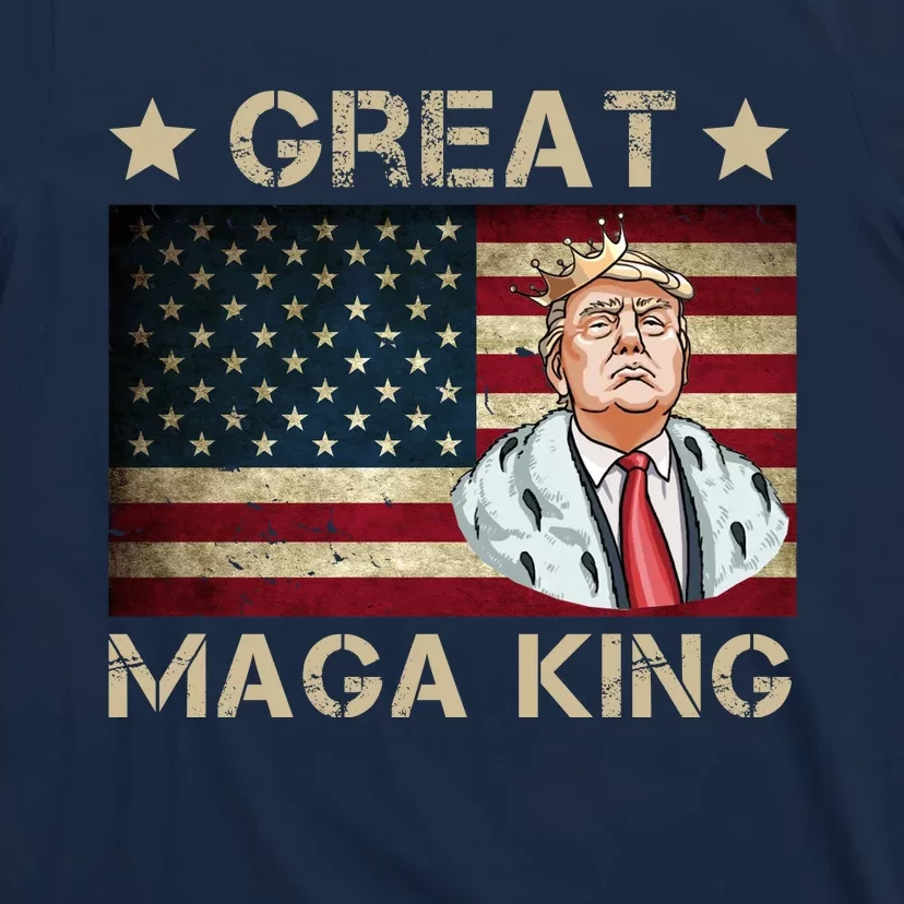 Great Maga King Trump USA Flag T-Shirt