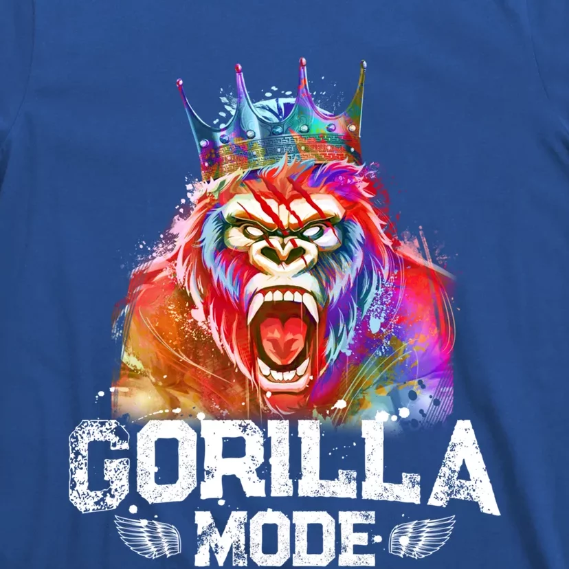 Gorilla Mode King Beast Workout Gym Motivation Fitness Gift T-Shirt