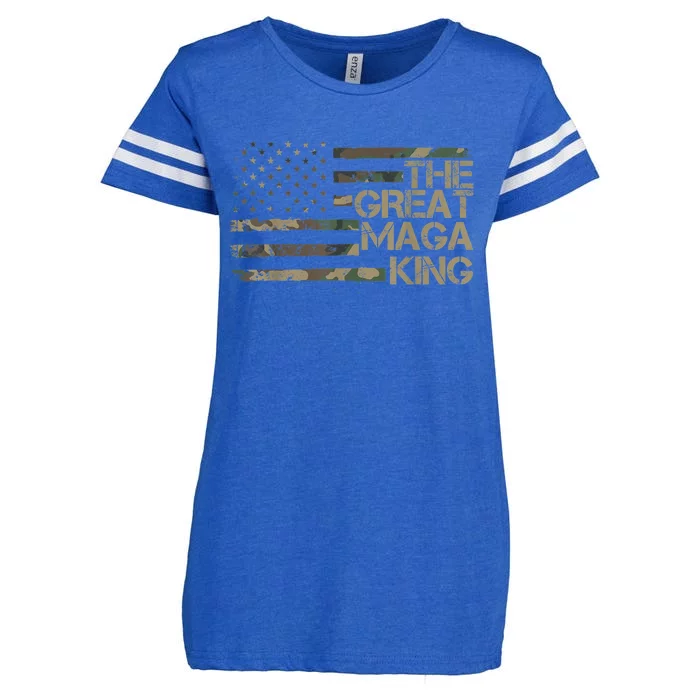 Great Maga King ,Maga King, The Great Maga King, Ultra Maga Enza Ladies Jersey Football T-Shirt