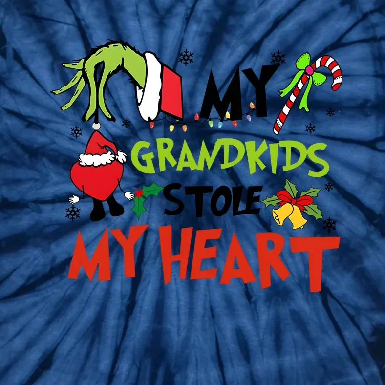 Grinchmas My Kids Stole My Heart Funny Christmas Tie-Dye T-Shirt