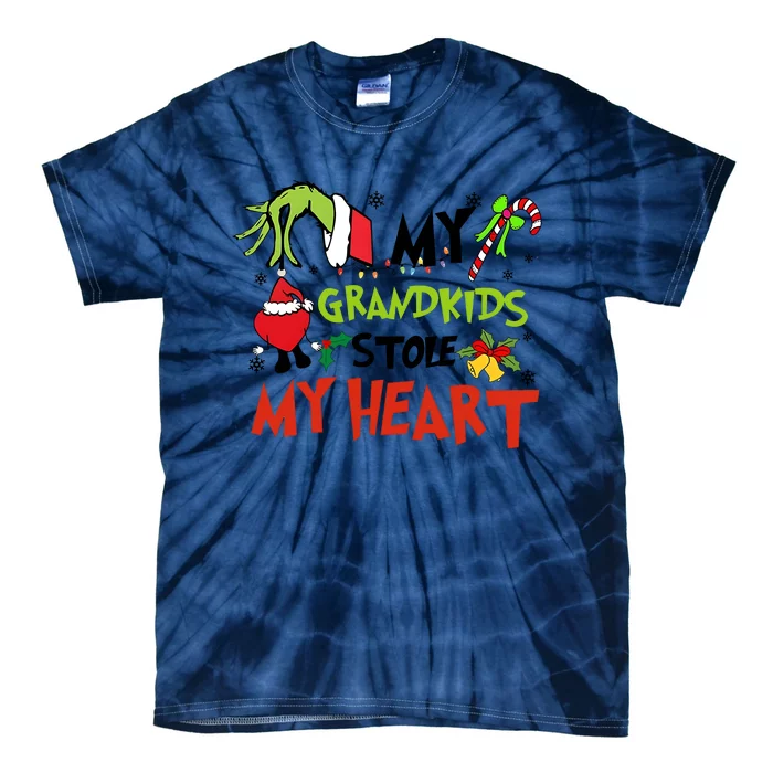 Grinchmas My Kids Stole My Heart Funny Christmas Tie-Dye T-Shirt