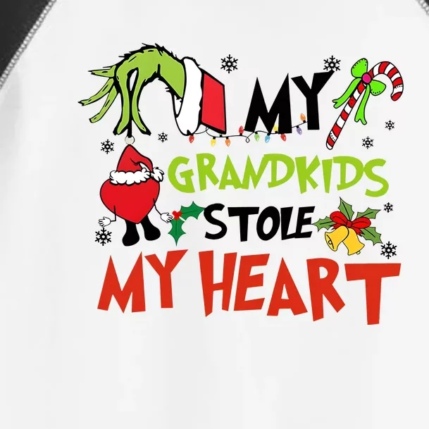 Grinchmas My Kids Stole My Heart Funny Christmas Toddler Fine Jersey T-Shirt