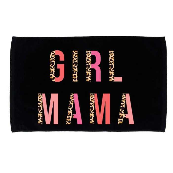 Girl Mama Leopard Microfiber Hand Towel