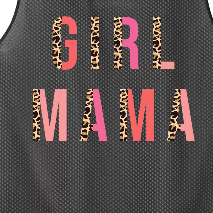 Girl Mama Leopard Mesh Reversible Basketball Jersey Tank