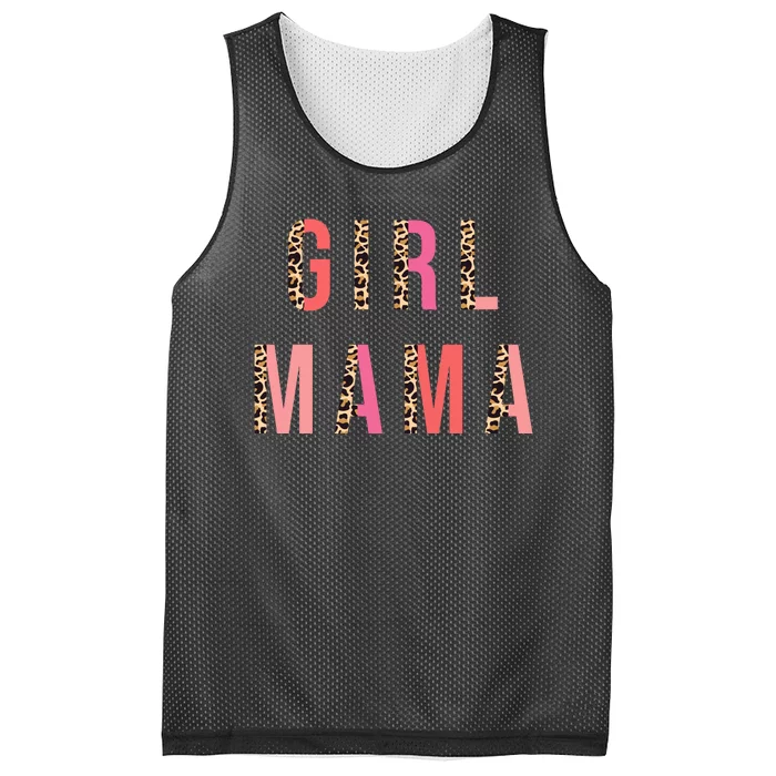 Girl Mama Leopard Mesh Reversible Basketball Jersey Tank