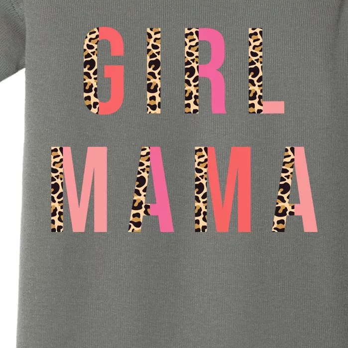 Girl Mama Leopard Baby Bodysuit