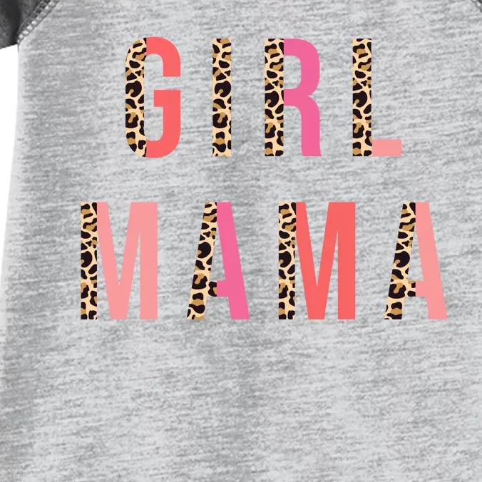 Girl Mama Leopard Infant Baby Jersey Bodysuit