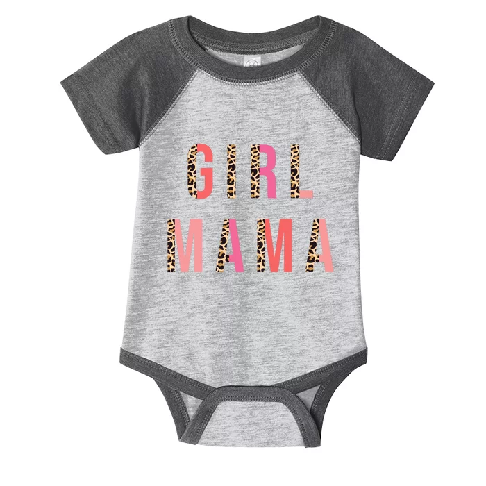 Girl Mama Leopard Infant Baby Jersey Bodysuit