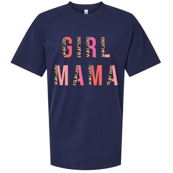 Girl Mama Leopard Sueded Cloud Jersey T-Shirt