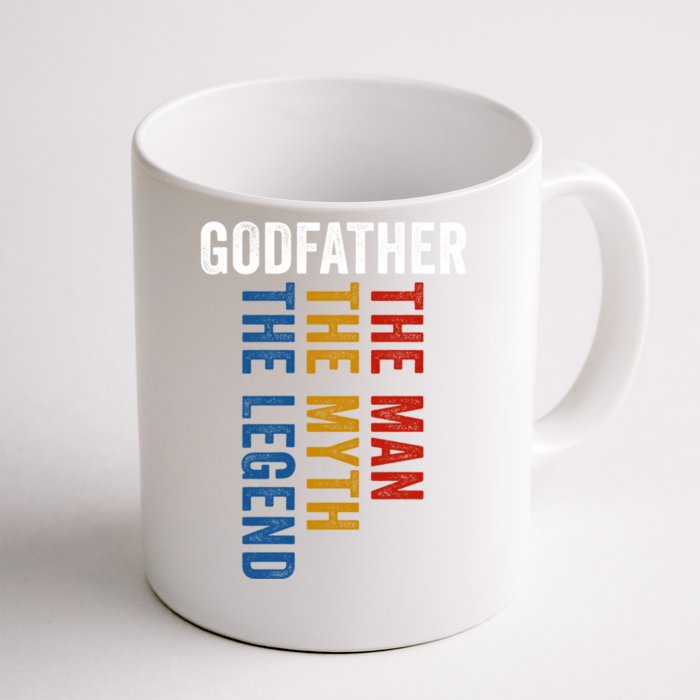 Godfather Myth Legend Funny Uncle Godfather Gift Front & Back Coffee Mug