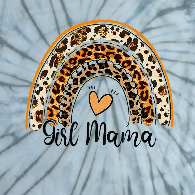 Girl Mama Leopard Cheetah Rainbow Mothers Day Cute Mom Gifts Tie-Dye T-Shirt