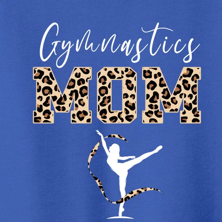 Gymnastics Mom Leopard Print Proud Gymnast Mother Gift Toddler T-Shirt