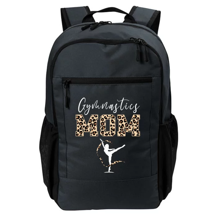 Gymnastics Mom Leopard Print Proud Gymnast Mother Gift Daily Commute Backpack