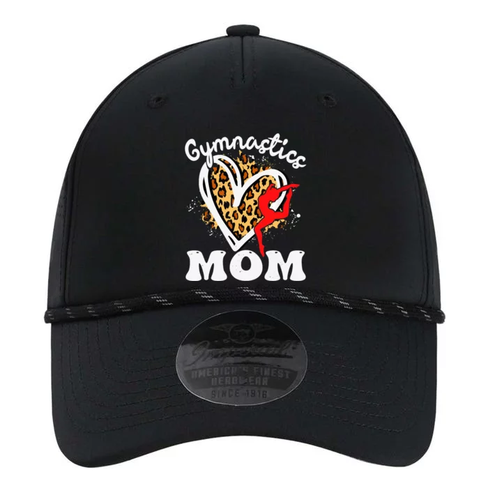 Gymnastics Mom Leopard Heart Gymnast Wo Mother's Day Performance The Dyno Cap