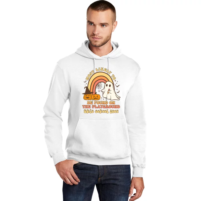 Groovy Most Likely To Be Found On The Playground Halloween Hoodie