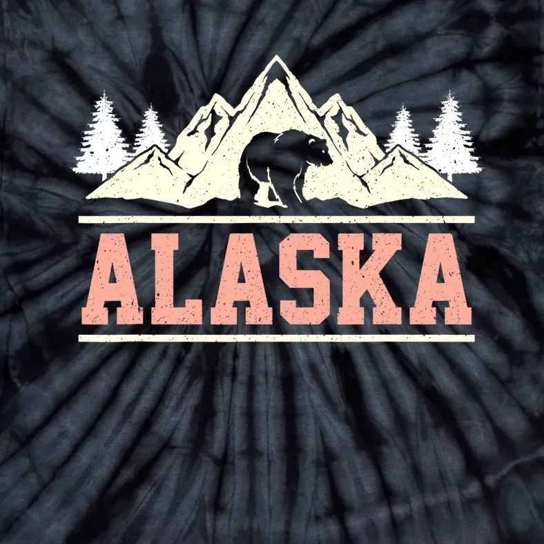 Glacier Mountain Landscape Alaskan Bear Wildlife Alaska Tie-Dye T-Shirt