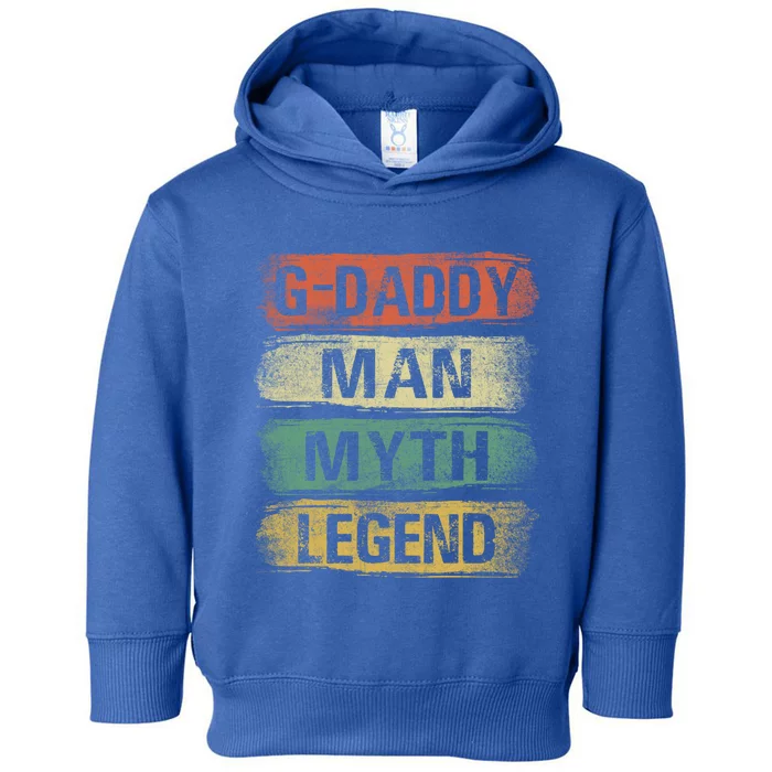 Gdaddy Myth Legend Fathers Day Vintage Gdaddy Gift Toddler Hoodie