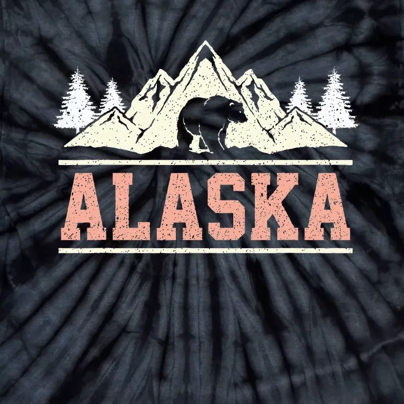 Glacier Mountain Landscape Alaskan Bear Wildlife Alaska Tie-Dye T-Shirt