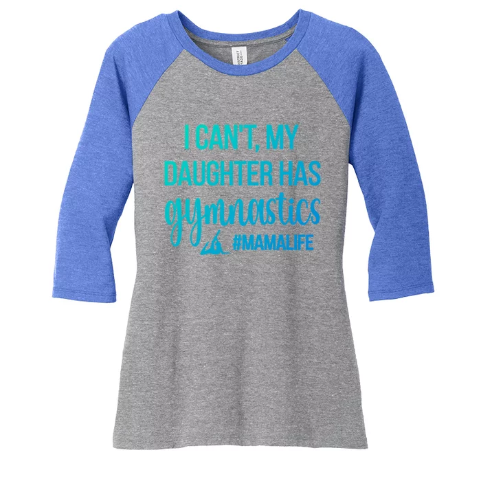 Gymnastics Mama Life Gymnastics Mom Of A Gymnast Cute Gift Women's Tri-Blend 3/4-Sleeve Raglan Shirt