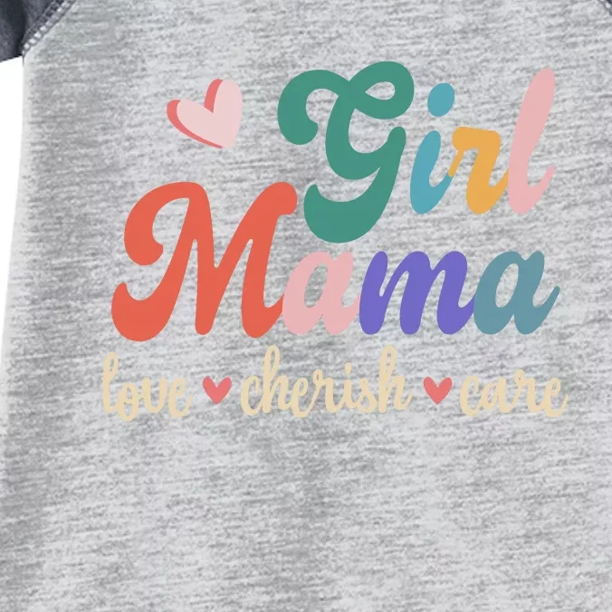 Girl Mama Love Cherish Care Family Infant Baby Jersey Bodysuit