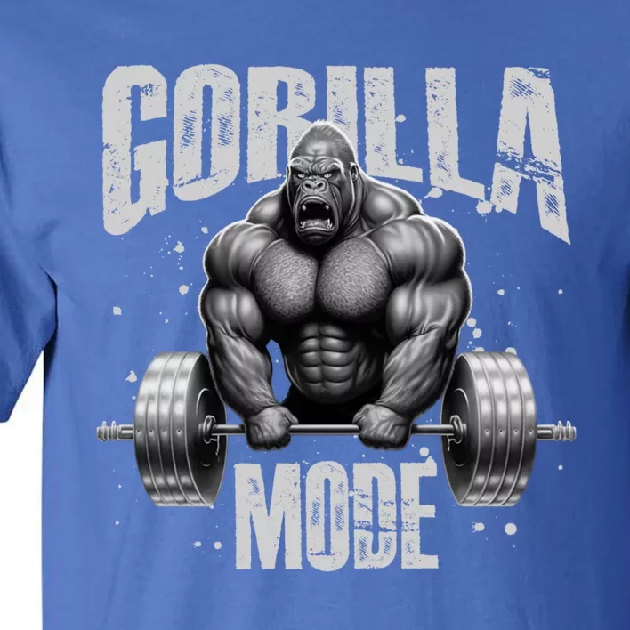 Gorilla Mode Lifting Weights Gym Workout Beast Motivation Meaningful Gift Tall T-Shirt