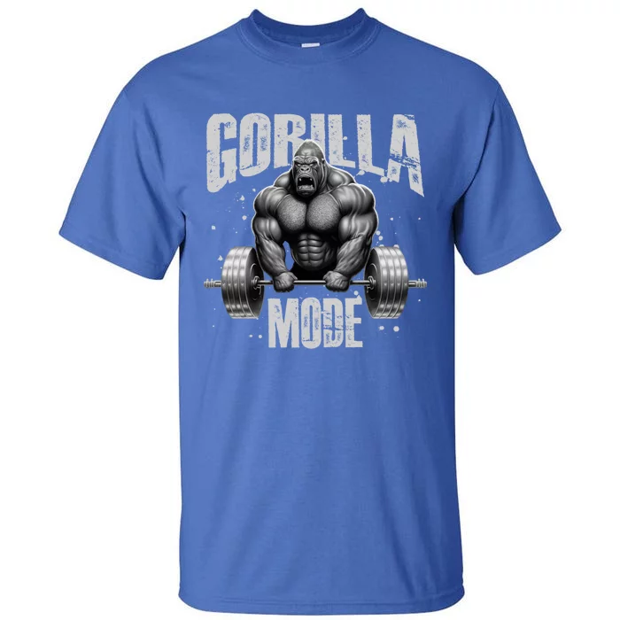 Gorilla Mode Lifting Weights Gym Workout Beast Motivation Meaningful Gift Tall T-Shirt