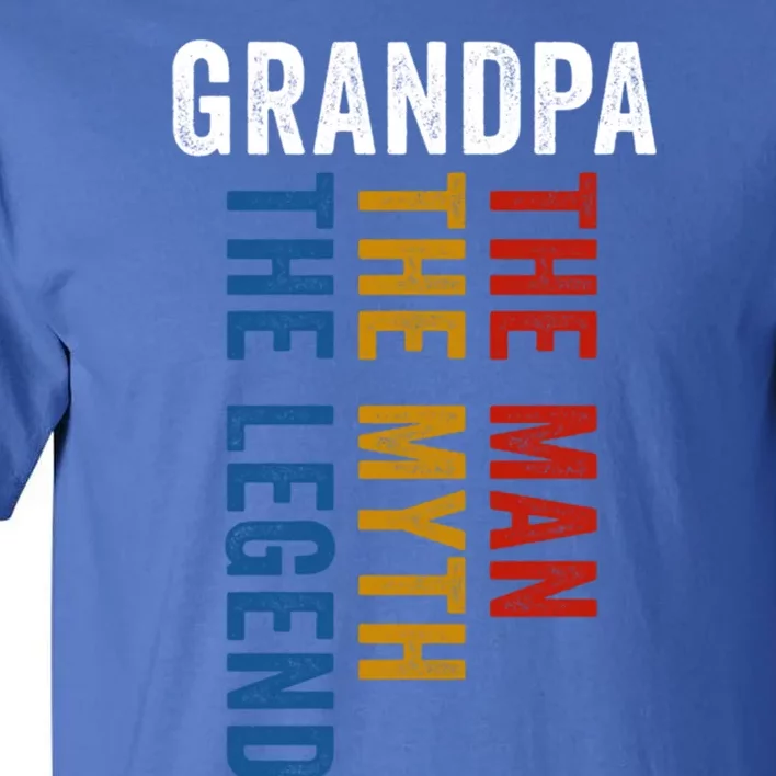 Grandpa Myth Legend Funny Granddad Opa Grandfather Gift Tall T-Shirt