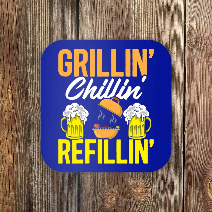 Griller Meat Lover Beer Ing Bbq Grilling Funny Barbecue Gift Coaster