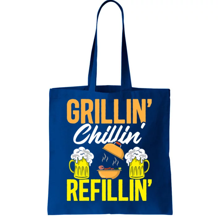 Griller Meat Lover Beer Ing Bbq Grilling Funny Barbecue Gift Tote Bag