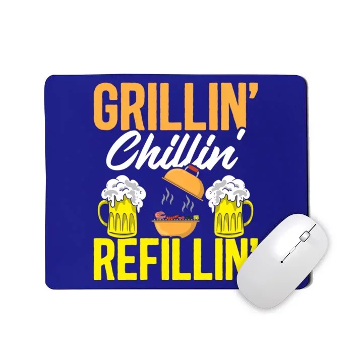 Griller Meat Lover Beer Ing Bbq Grilling Funny Barbecue Gift Mousepad