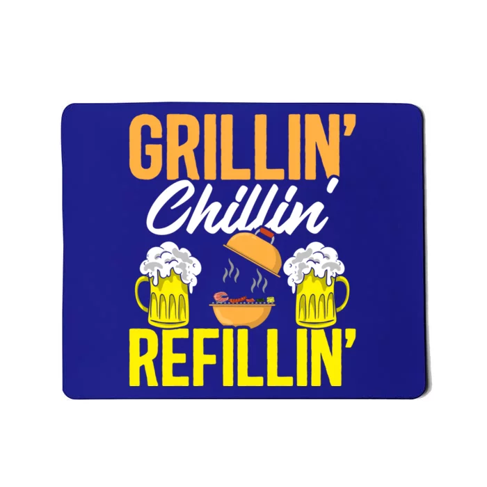 Griller Meat Lover Beer Ing Bbq Grilling Funny Barbecue Gift Mousepad