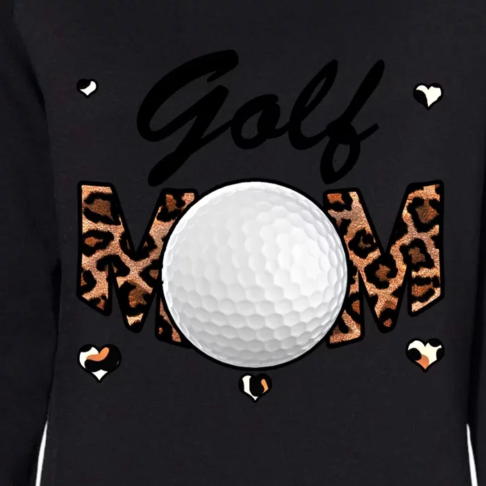 Golf Mom Leopard Funny Golf Mom Mother's Day Gift Womens California Wash Sweatshirt