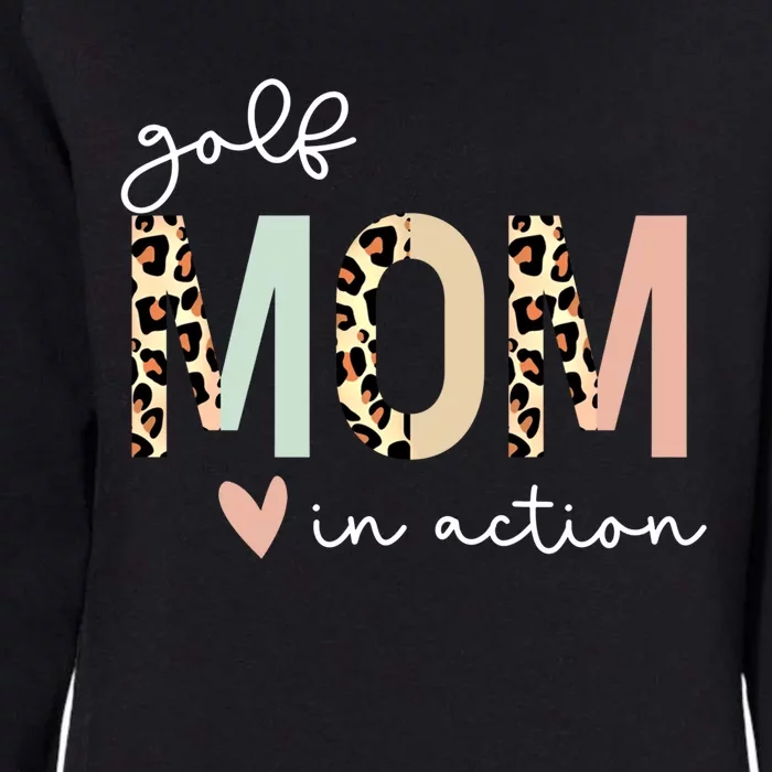 Golf Mom Leopard Gift Womens California Wash Sweatshirt