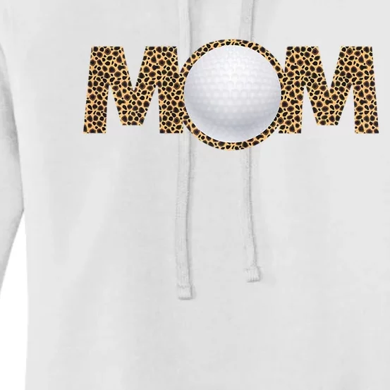 Golf Mom Leopard Mother's Day Funny Women Mommy Women's Pullover Hoodie