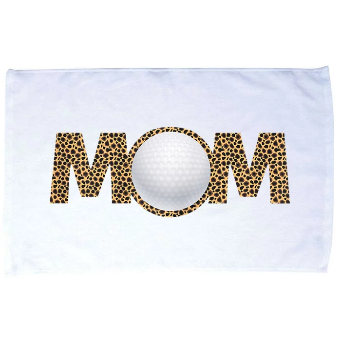 Golf Mom Leopard Mother's Day Funny Women Mommy Microfiber Hand Towel