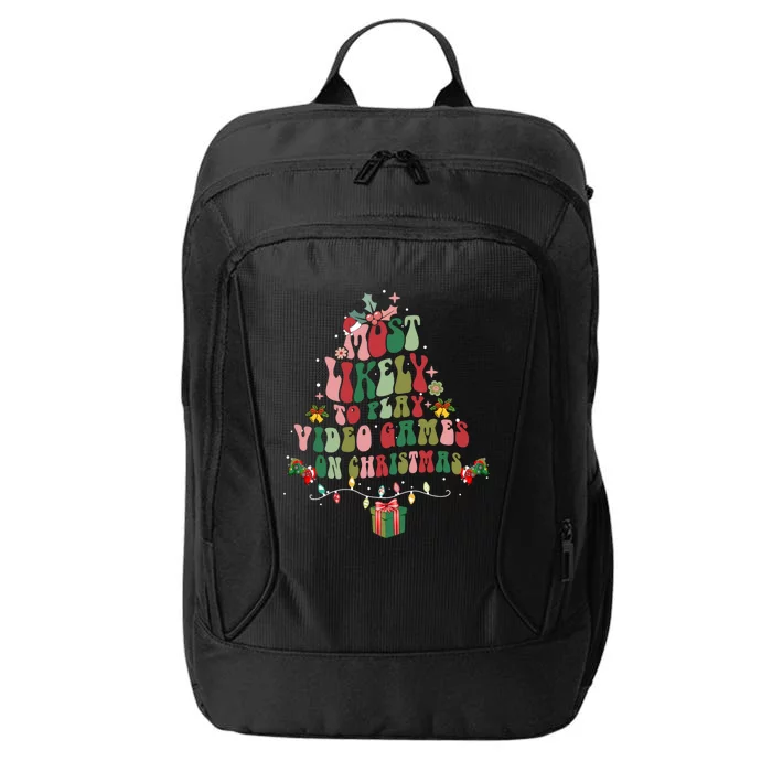 Groovy Most Likely To Play Video Games On Christmas Gift City Backpack