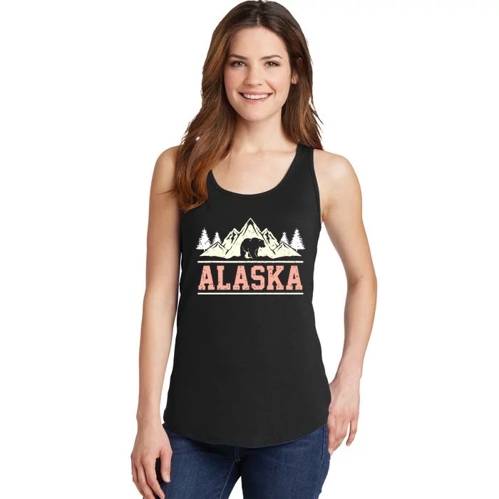 Glacier Mountain Landscape Alaskan Bear Wildlife Alaska Ladies Essential Tank