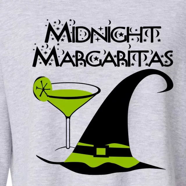 Green Midnight Margaritas Pagan Wiccan Cheeky Witch Cool Gift Cropped Pullover Crew