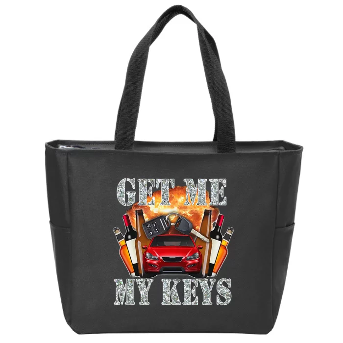 Get Me My Keys Zip Tote Bag