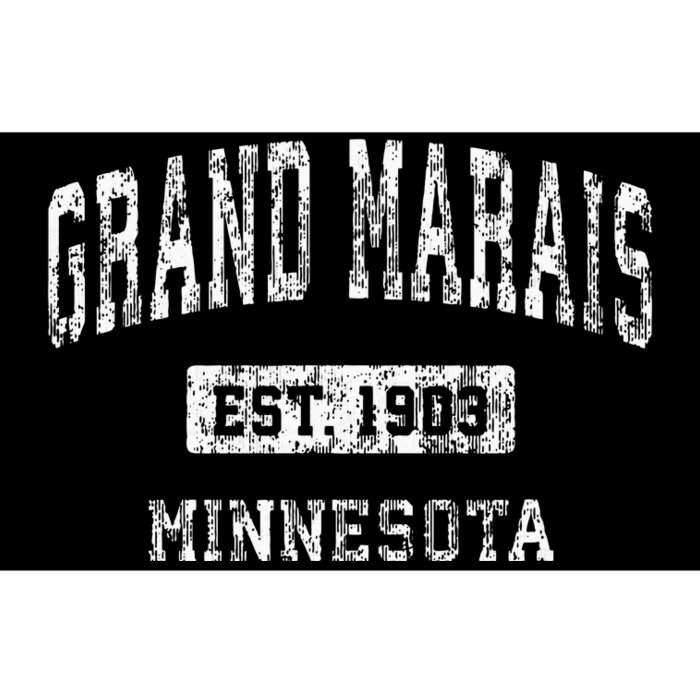 Grand Marais Minnesota Mn Vintage Sports Established Bumper Sticker