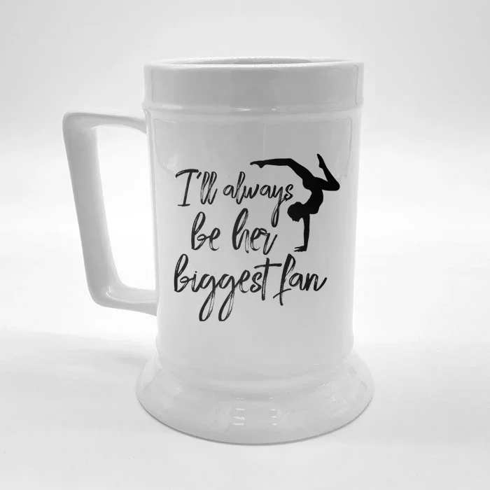 Gymnastics Mom Mama Meaningful Gift Gymnast Mom Meaningful Gift Gymnastics Dad G Front & Back Beer Stein