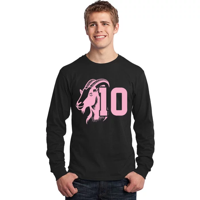 Goat Miami Mvp 10 Greatest Of All Time Tall Long Sleeve T-Shirt