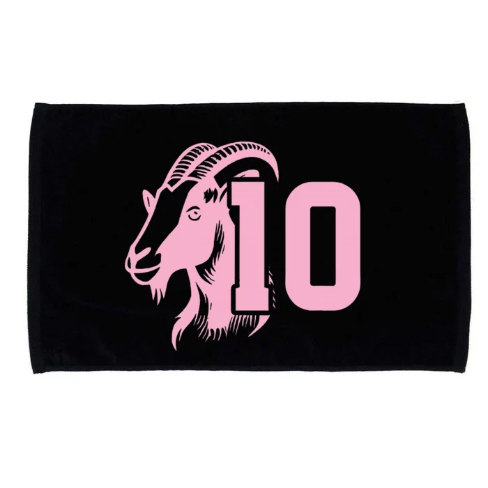 Goat Miami Mvp 10 Greatest Of All Time Microfiber Hand Towel