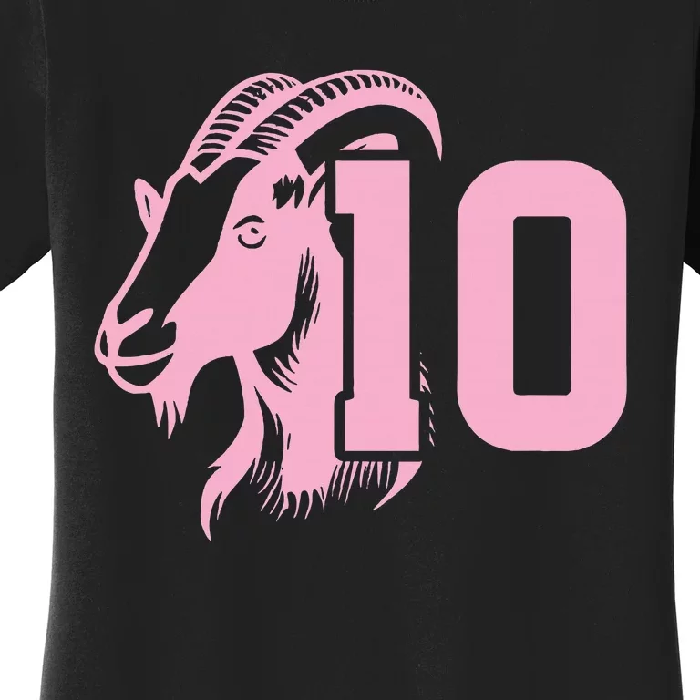 Goat Miami Mvp 10 Greatest Of All Time Women's T-Shirt