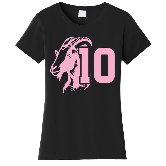 Goat Miami Mvp 10 Greatest Of All Time Women's T-Shirt