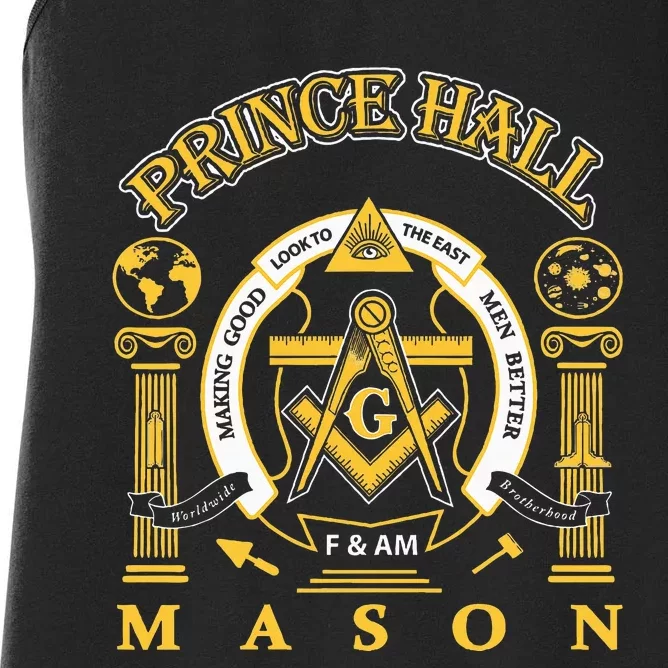 Greats Mason Masonic Prince Hall Masons Presidents Day Women's Racerback Tank