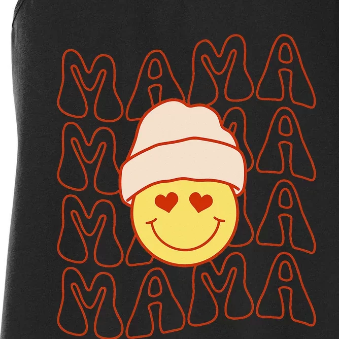 Groovy Mama Mom Mother's Day Mama Women's Racerback Tank