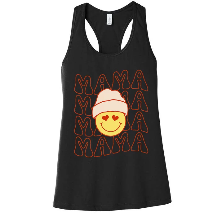 Groovy Mama Mom Mother's Day Mama Women's Racerback Tank