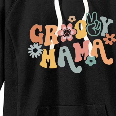 Groovy Mama Matching Family 1st Birthday Party Women's Fleece Hoodie