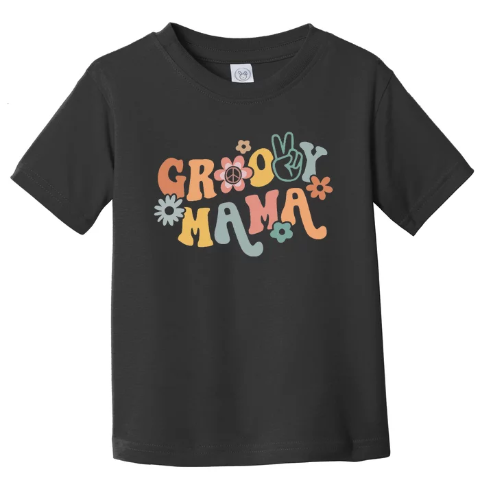 Groovy Mama Matching Family 1st Birthday Party Toddler T-Shirt